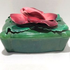 Johannes Brahm California 965 trinket box 3pc ceramic w lid